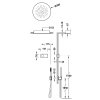 Tres SHOWER TECHNOLOGY ZESTAW ELEKTRONICZNEJ BATERII TERMOSTATYCZNEJ PODTYNKOWEJ 2-DROŻNEJ SHOWER TECHNOLOGY BLUE EDITION PRYSZNICOWE-09286555